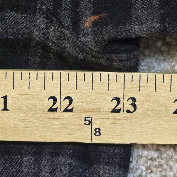 OOAK Upcycled Flannel Shirt Def Leppard Rockabilly Patches Distressed Grunge XL - Picture 9 of 13